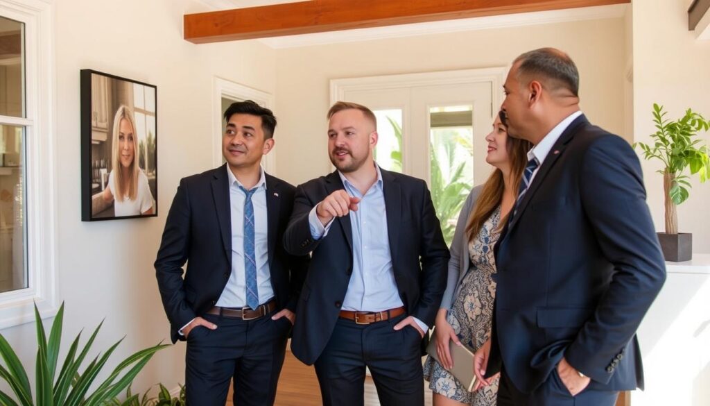 A1 Property Buyer's Agency team inspecting a Brisbane property with clients A1 Property Buyer's Agency team inspecting a Brisbane property with clients