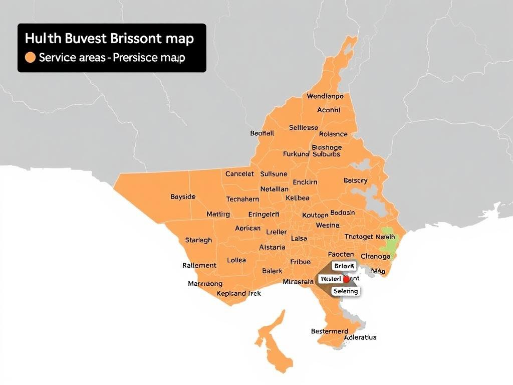 Map highlighting Pinnacle Buyers Agents' service areas across Brisbane Map highlighting Pinnacle Buyers Agents' service areas across Brisbane