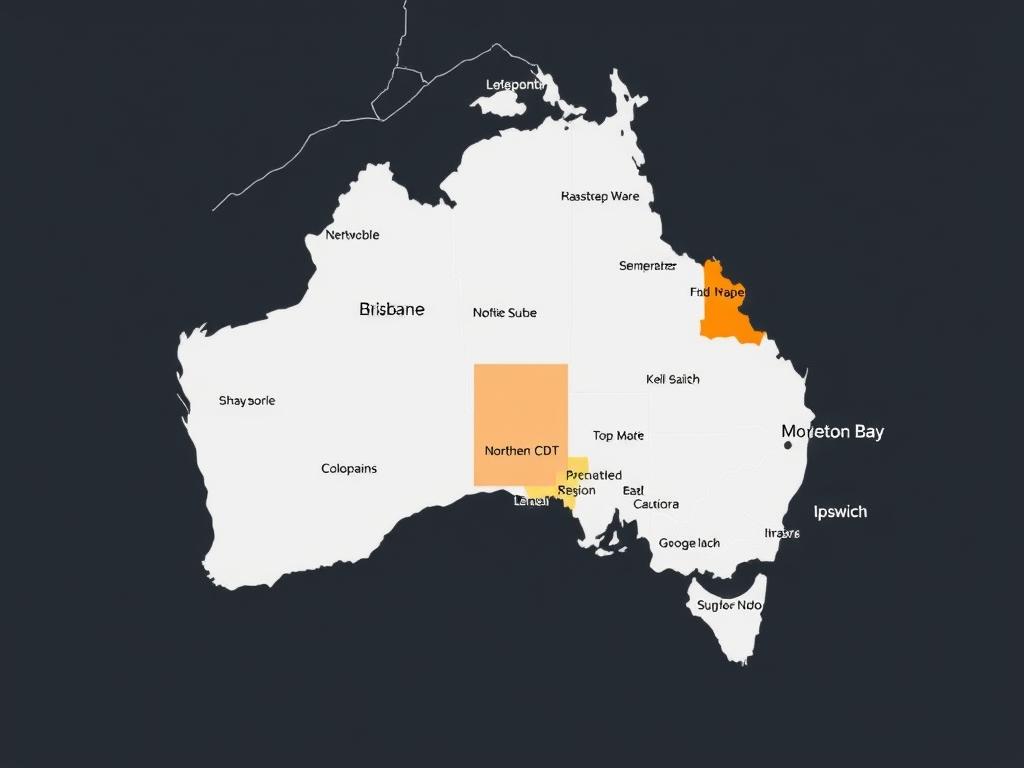 Map of Property Navigation's service areas across Greater Brisbane Map of Property Navigation's service areas across Greater Brisbane