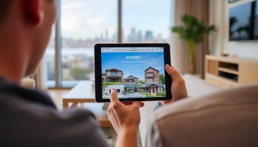 Person taking property buyers agent quiz on tablet Person taking property buyers agent quiz on tablet
